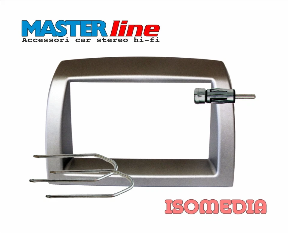 MASCHERINA RADIO DUE DIN PER LANCIA Y 2007 AL 2011 CHIAVETTE SPINOTTO. SILVER. - Immagine 1 di 4