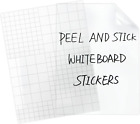 Papier effaçant transparent à sec - tableau blanc pour réfrigérateur - feuilles de papier de contact transparentes pour