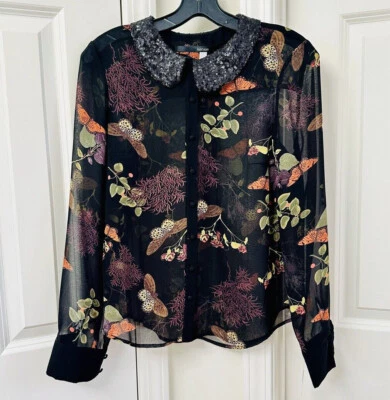 Camisa top de manga larga para mujer Kensie, talla S Foto 1 de 4