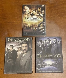 Deadwood DVD Sets - Seasons 1, 2, 3 - Complete Series - Very Good - Picture 1 of 2