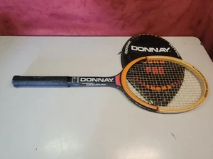 Donnay Holz Tennisschläger Borg Pro Allwood mit Abdeckung Mitte 4 3/8 - Bild 1 von 7