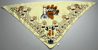 Bandana Titos Perro Gato Animal Mascota Amarillo 30" Largo x 15" Alto *Vodka para Perros* Foto 1 de 4