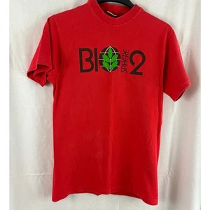Camisa Roja Vintage Años 90 Bio Esfera 2 Museo de Ciencias Grande Yunque Puntada Única Camiseta  - Imagen 1 de 6