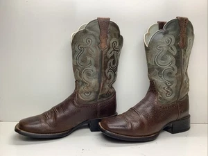 BOTAS VAQUERAS MUJER ARIAT ATS PUNTA CUADRADA MARRÓN OSCURO TALLA 8 B - Imagen 1 de 9