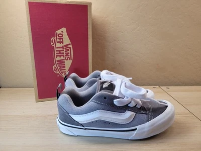 Vans Knu Zapatillas Escolares Talla 3 Niño Juvenil Gris Peltre Blanco Zapatos Tenis Foto 1 de 4