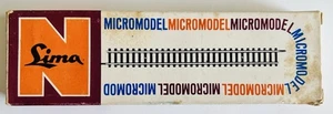 Lima Straight Track Section Length 145mm File Micromodel 501 Scale N 12 Pieces - Picture 1 of 5