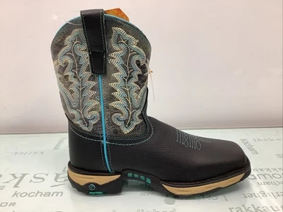 Bota Western Corral Farm & Ranch para mujer negra Hydro Resist talla 6 M Foto 1 de 4