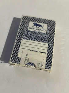 ARISTOCRAT PLAYING CARDS CASINO MGM Grand LAS VEGAS CLUB SPECIAL Used Cut Deck - Picture 1 of 5