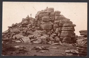 Postkarte Okehampton Devon das West Mill Tor auf Dartmoor frühe RP - Bild 1 von 2
