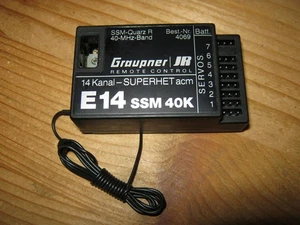 Empfänger Graupner E 14 SSM (40 Mhz) 14 Kanal - Bild 1 von 1