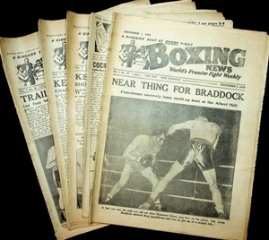 5 revistas de noticias de boxeo vintage 1950 y 1951 vols 6 y 7 lucha - Imagen 1 de 9