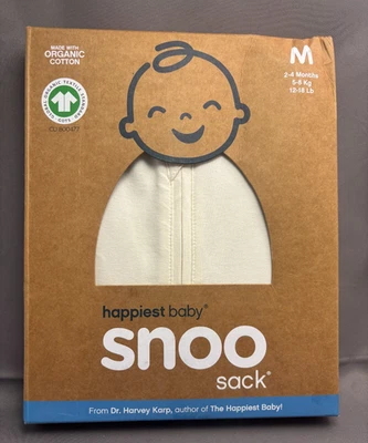 Happiest Baby SNOO Comfort Sleep Sack Organic Cotton Swaddle Blanket M 12-18 lbs - Image 1 of 4