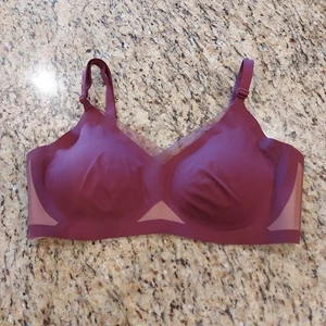 HONEYLOVE CrossOver Bra Size M Purple Wireless AdjStraps Medium Removable Pads - Picture 1 of 18
