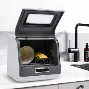 Portable Benchtop Dishwasher 4 Washing Programs Cleaning Air Drying - Picture 1 of 11