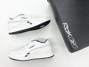 Zapatos de cuero vintage Reebok G-Unit G6II blancos negros talla 6Y 50 centavos. - Imagen 1 de 8