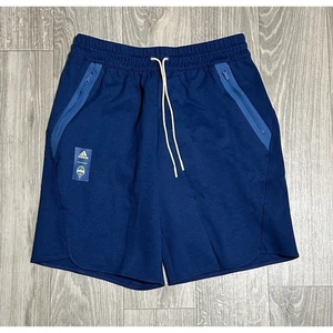 Adidas Navy Seattle Sounders FC Soccer 2022 Player Travel Shorts (HU0050) Sz M - Picture 1 of 7