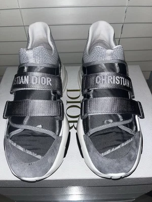 Christian Dior Gray D- Wander Sneakers  Size 40 Authentic $1200 Original Price - Image 1 of 4