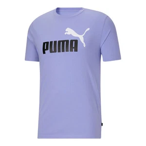 PUMA Essentials 2 Logo Crew Neck Short Sleeve T-Shirt Mens Size M Casual Tops 5 - Picture 1 of 2