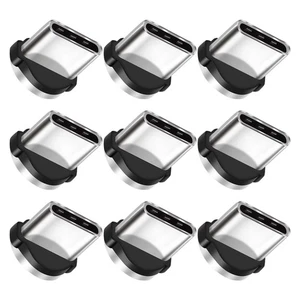 9 Pcs Rotating Magnetic Tips Charging Cable Phone Adaptors Usb Head - Afbeelding 1 van 12