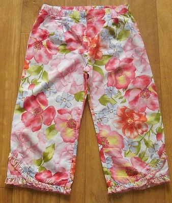NIÑAS BEBÉ LULU 3T PANTALONES FLORALES MUY BRILLANTES BONITOS!!!!!!!!!!!!! Foto 1 de 2