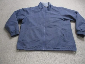 Cabelas Jacket Womens Large Blue Long Sleeve Full Zip Fleece Lined Outdoor Hunt - Picture 1 of 11