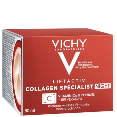 Vichy Liftactiv Collagen Specialist Night Cream 50ml *NEW* - Image 1 of 4