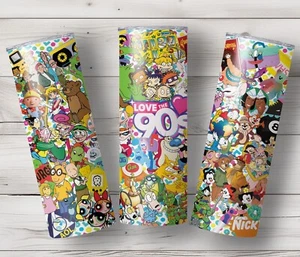 I LOVE THE 90S Becher mit Deckel und Strohhalm - Bild 1 von 3
