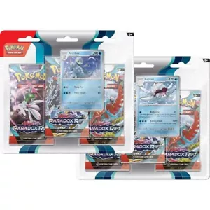 Pokémon TCG: Scarlet & Violet Paradox Rift 3-PK Booster Blister Pack FAST P&P - Foto 1 di 1