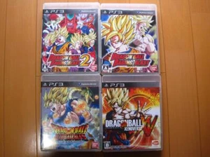 Lot 4 Dragon Ball Z Raging Blast 1 2 Ultimate Blast Xeno Verse Set PS3 Japan - Picture 1 of 3