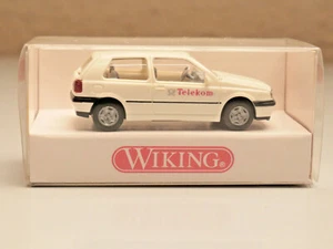 MODELLINO AUTO 1:87: VW GOLF "TELEKOM", bianco, WIKING 0490220, NUOVO & IMBALLO ORIGINALE! A5-9 - Foto 1 di 3