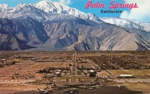 Aerial View Of Palm Springs Airport Mt.San Jacinto Palm Springs,CA Vtg Postcard - Picture 1 of 2