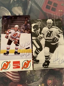 Mike Kitchen Autographed Devils Postcards