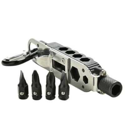 Black Multifunction Tactical EDC Mini Pocket Knife Survival Multitool Keychain - Bild 1 von 4