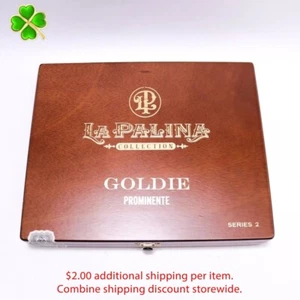 La Palina Goldie Prominente Series 2 Empty Wood Cigar Box 9.75" x 8" x 1.75" - Picture 1 of 10