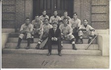 REAL PHOTO,1908 MONTPELIER [VT.] BASEBALL TEAM,POSTMARKED 1908