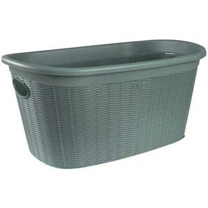 Wäschekorb Tragekorb Korb Grün Wäschesortierer Haushaltskorb 35 Liter Wäschebox - Bild 1 von 7