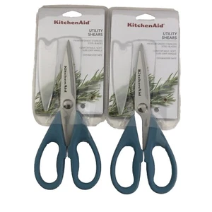 New KitchenAid Set of 2 Blue Velvet HBLA Set of 2 Kitchen Shears Scissors - Picture 1 of 3