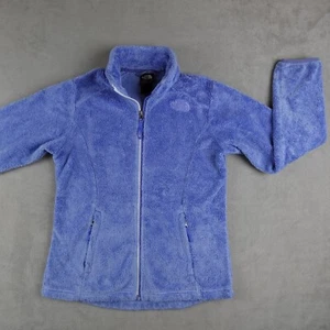 The North Face Sweater Youth Girls L Blue Full Zip Pockets Long Sleeve Fleece - Picture 1 of 18