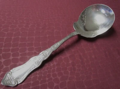 ALHAMBRA Berry Spoon Rogers Plateado 1907 Diseño Grabado Sin Monograma bu Foto 1 de 4