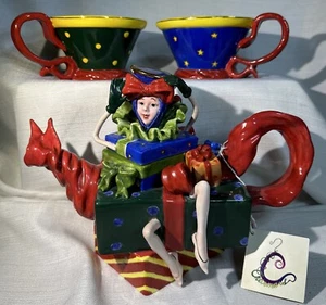 Vanmark Charmers ~ Gabby Gifts Teapot & 2 Tea Cups by Lazy Wizard ~ RARE! - Picture 1 of 21