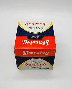 Vintage Spalding Official Baseball Sealed in box RARE 41-1791 Sewn in Haiti - Picture 1 of 7