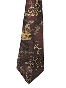 Krawatte Adlerflügel "My Rock My Strength" Seide #8995 Neu mit Etikett - Bild 1 von 6