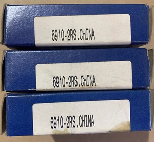 3x 6910-2RS Kugellager 50 mm x 72 mm x 12 mm gummidichtet Premium RS 2RS NEU - Bild 1 von 3