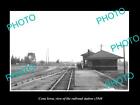 Old Postcard Size Photo Of Cona Iowa The Railroad Depot Station C1940