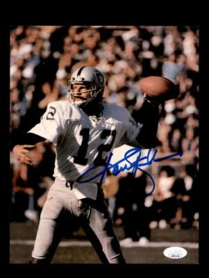 Foto firmada por Ken Stabler certificado de autenticidad certificado de autenticidad 8x10 5 Raiders Foto 1 de 3