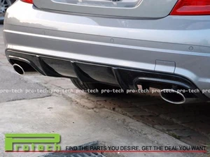 08-11 M-Benz W204 C204 C300 C350 C63AMG 4Dr Sedan Carbon Fiber Bumper Diffuser - Foto 1 di 1