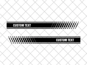 2x Universal Side Stripes / Racing Stripes Decal Sticker Set - 155cm X 15cm - Picture 1 of 5