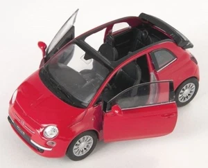 BLITZ VERSAND Fiat 500 C 2010 rot / red Welly Modell Auto 1:34-39 NEU & OVP 1 - Bild 1 von 1