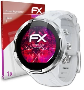 atFoliX Film de Protection en Verre pour Suunto 9 Protection Verre Hybride 9H - Photo 1/8