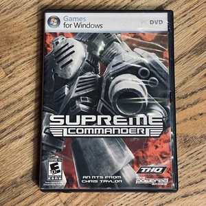 SUPREME COMMANDER Windows PC Battle for Supremacy Space Sci-Fi War Includes Map - Picture 1 of 4